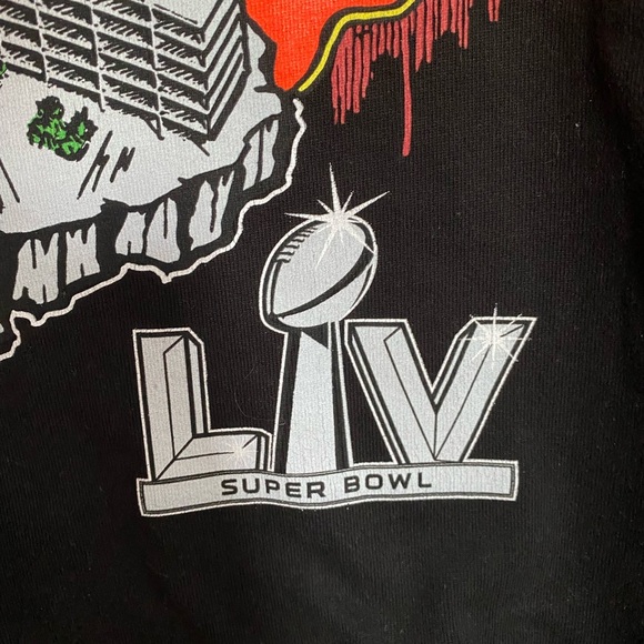 The Weeknd x Warren Lotas XO Super Bowl LV Tee Black Size XXL - Picture 4 of 10